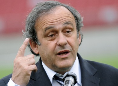 Platini believes Spurs 'should have been third' if they wanted Champions League football.