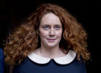 Rebekah Brooks after addressing the Leveson inquiry.