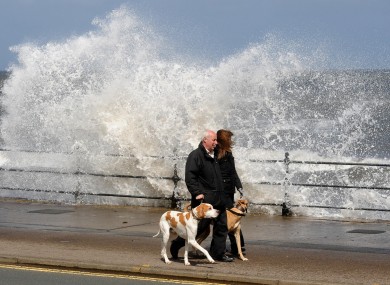 Walkers in Scarborough, Yorkshire