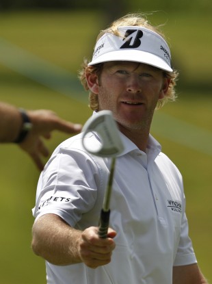 Brandt Snedeker of USA during the World Match Play Golf Championship tournament against Thomas BjÂrn of Denmark in Casares, southern Spain.