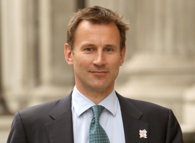 Britain's culture secretary Jeremy Hunt.