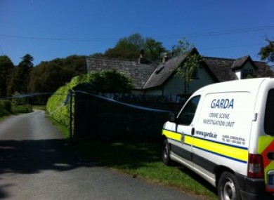 Gardaí outside Siobhan Stapleton's home in Thomastown.