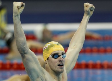 100m world champion, James Magnussen.