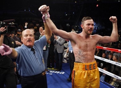 Lee after his win over Brian Vera last October.