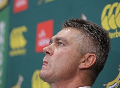 South African Springbok newly elected rugby coach Heyneke Meyer.