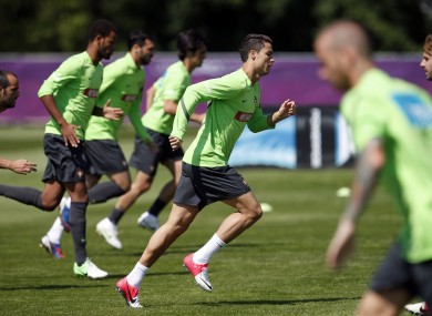 Cristiano Ronaldo: in training this week.