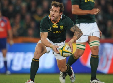 Francois Hougaard will continue at scrum half.