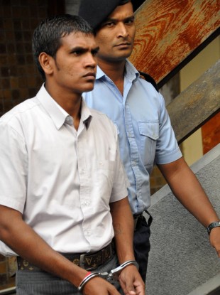 Avinash Treebhoowoon at the Supreme Court in Port Louis, Mauritius earlier this month. The trial is now in its fourth week.