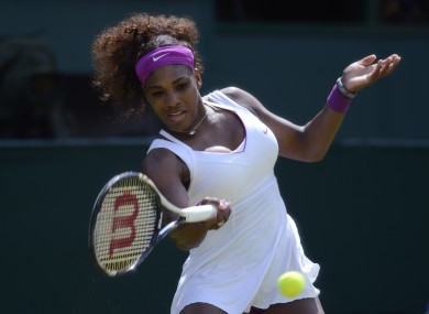 Serena today.