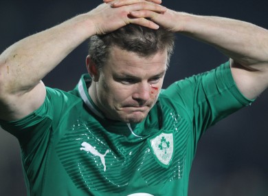 O'Driscoll cast a forlorn figure at full-time in Christchurch.