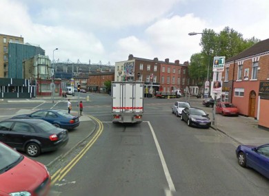 Fitzgibbon Street leading on to the North Circular Road in Dublin.