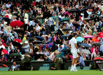 Roger Federer: centre of attention.