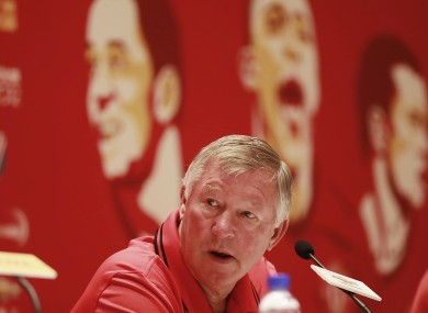 Alex Ferguson: we're not lying on our backsides.