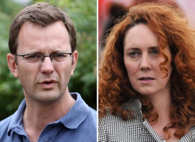 Andy Coulson and Rebekah Brooks.