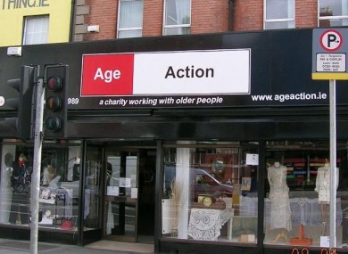 Age Action Ireland's shop on Dublin's Camden St. The charity is the latest to ask staff to take two weeks' unpaid leave in a bid to balance its books.