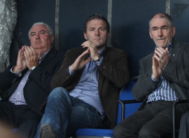 Ex-Armagh boss Joe Kernan, former Armagh forward Jarlath Burns, and Tyrone manager Mickey Harte attended last week's rally in Ballyconnell.