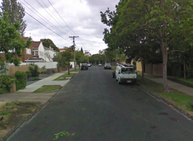 File photo of Lynedoch Avenue in St Kilda East, where the attack occurred in the early hours of Sunday morning.