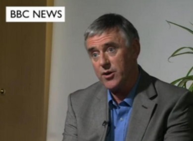 Brett Martin speaking to BBC News