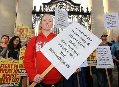 This evening's protest.