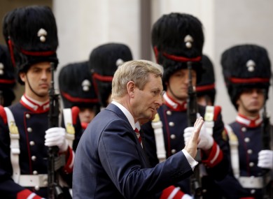 Enda Kenny in Rome yesterday