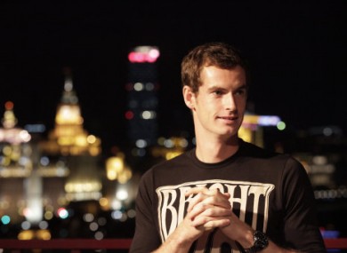 Andy Murray takes in the sights in downtown Shanghai this week.