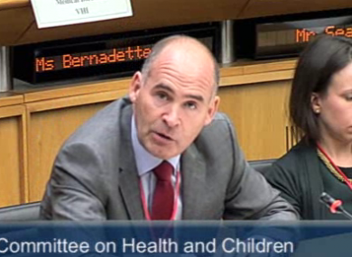 Jim Dowdall of GloHealth told an Oireachtas committee that a levy on health insurance policies for children should be removed.