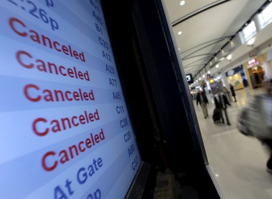 Detroit airport yesterday.