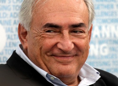 Dominique Strauss-Kahn in Ukraine last month