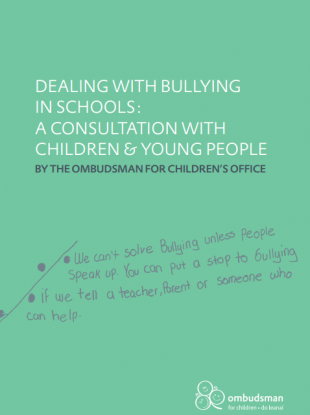 The front cover of Emily Logan's report following a nationwide consultation on bullying.