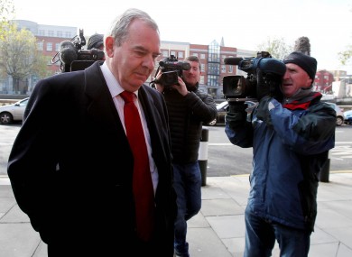 Seán Quinn arriving in court earlier this week.