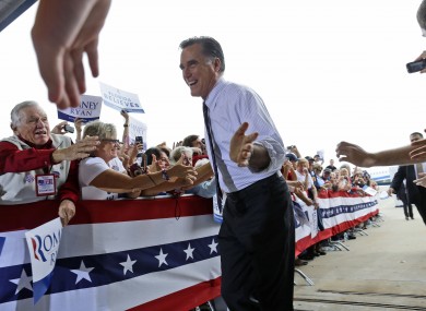 Mitt Romney campaigning in Florida yesterday: Barack Obama has outperformed expectations in Florida and holds a narrow lead as votes are counted.