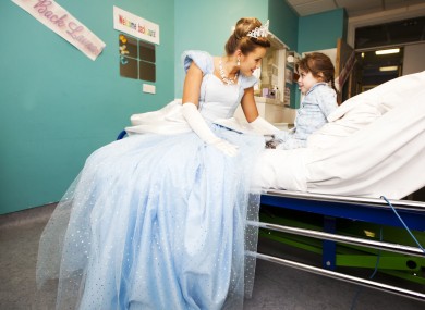 Cinderella from the Gaiety Panto visiting Laura Doyle aged 5 at Temple Street Hospital this week. Nothing to do with comments really, just a sweet photo.