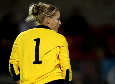 Emma Byrne made a series of fine saves during the game (file photo).