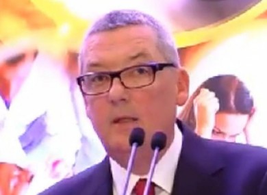 George McNeice addressing the IMO AGM earlier this year.