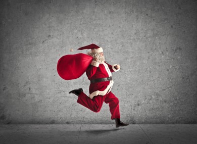 Hey Santa! Santy! Saint Nicho... oh, never mind.