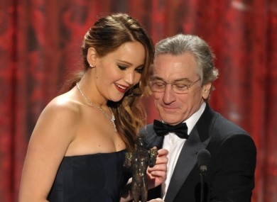 Is Robert de Niro sneaking a look down her top? Answers on a postcard please.