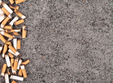 Cleaning up their act: discarded cigarettes can be broken down and recycled.