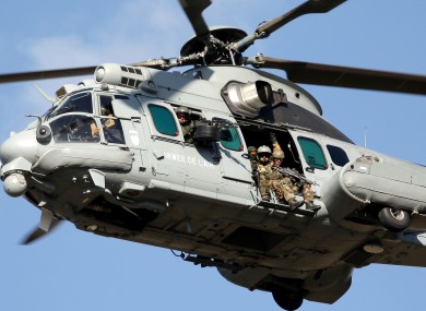 Caracal helicopter with French commandos (file photo).