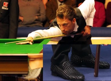 Judd Trump needed a mid-match change of footwear.
