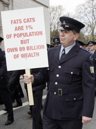 IFESA chairman during a protest in Dublin three years ago (File)