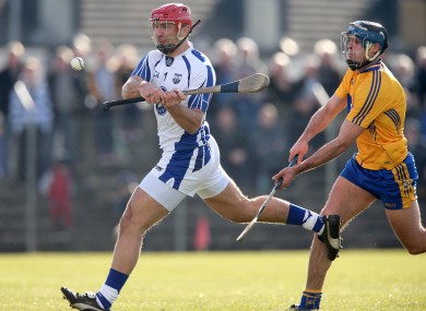 Waterford's Seamus Prendergast bags a first-half goal.