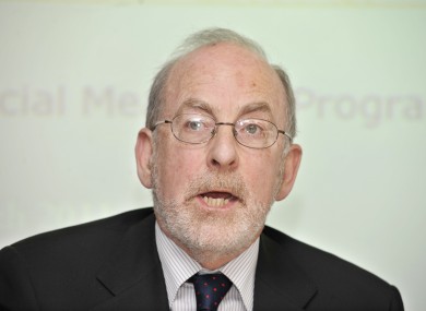 The Governor of the Central Bank, Professor Patrick Honohan (file photo)