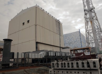 The unit No.1 reactor building, left, and No. 2 of the crippled Fukushima Dai-ichi Nuclear power plant