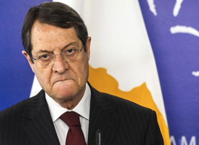 Cypriot President Nicos Anastasiades