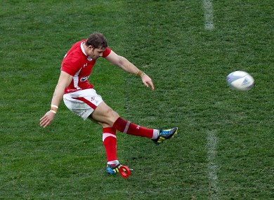 Leigh Halfpenny has kicked eight points so far.