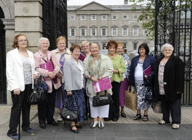 Members of the Survivors of Symphysiotomy group, seen at Leinster House during a visit last year.