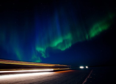The largest solar storm in 5 years showed up in the form of aurora borealis, shown here in Canada, in March last year.