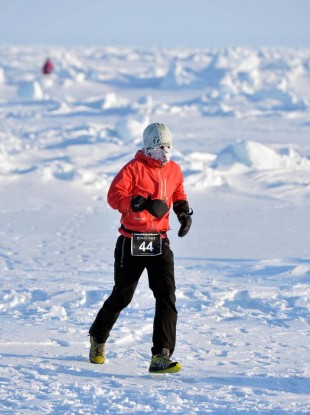 Gary during the race last week.