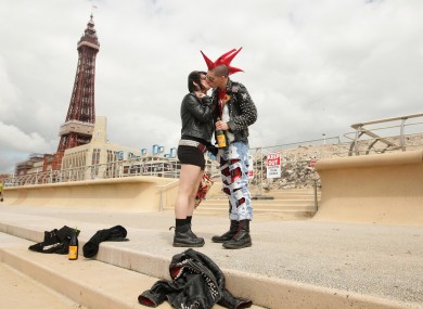 Punks pictured at Blackpool sea front (File photo)