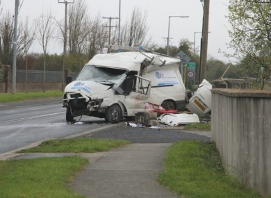 One person was killed, and two others injured, when their van was involved in a collision on Rathbeale Road. (Photo courtesy of SwordsToday.ie)